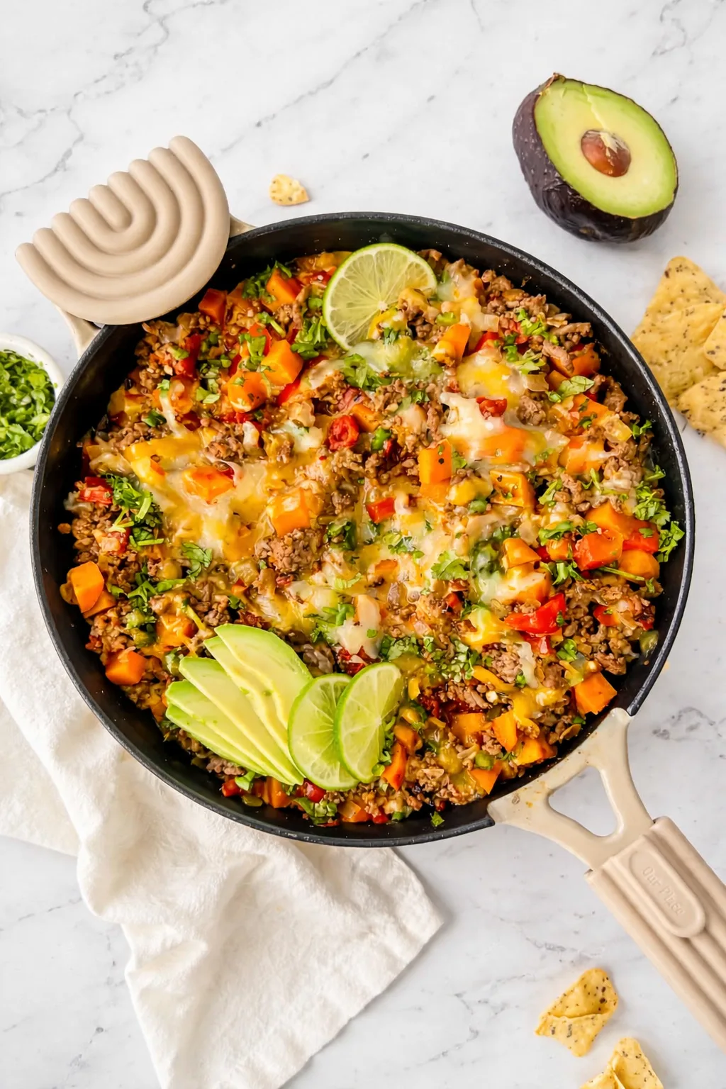 Healthy Beef & Sweet Potato Skillet