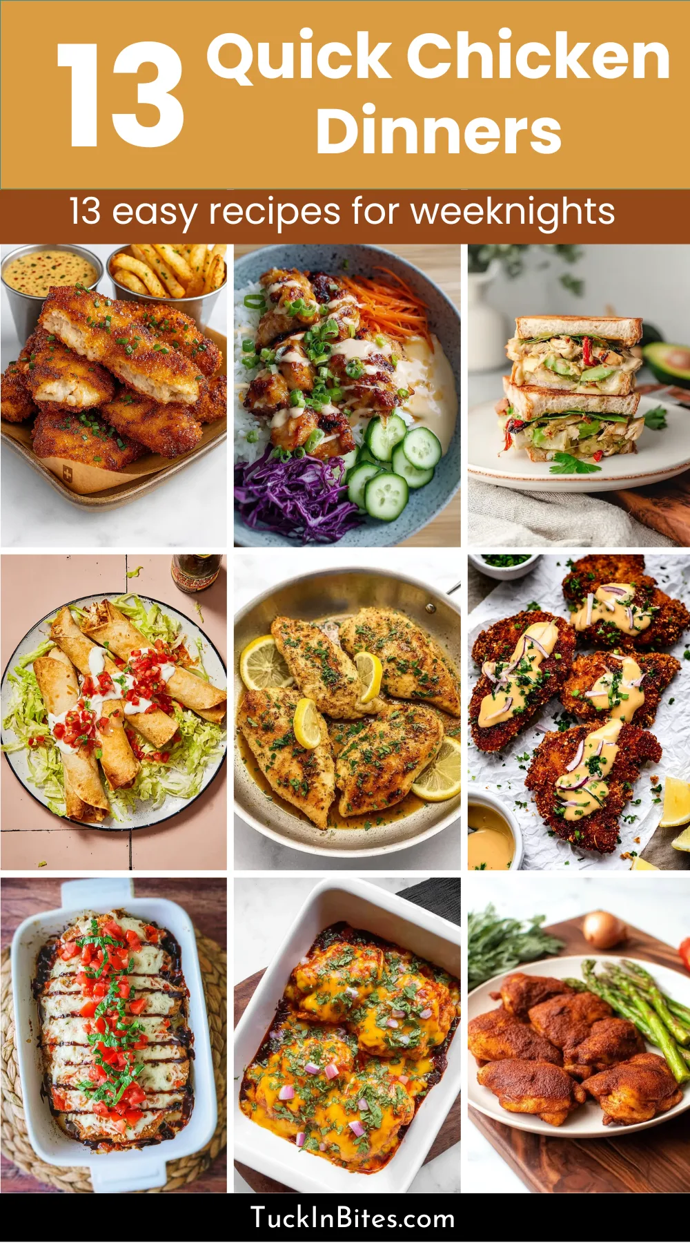 13 Easy Chicken Recipes for Quick Weeknight Dinners