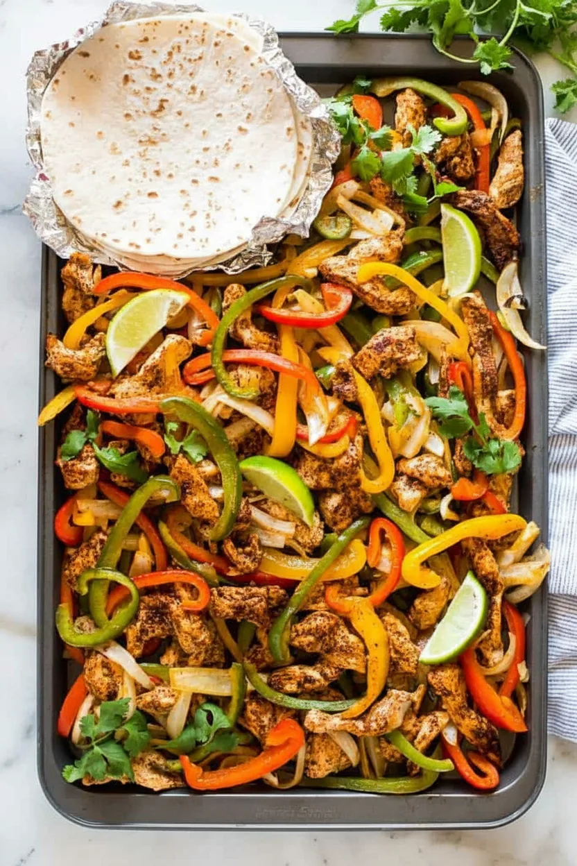 Sheet Pan Chicken Fajitas