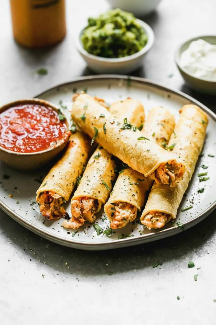 Crispy Chicken Taquitos