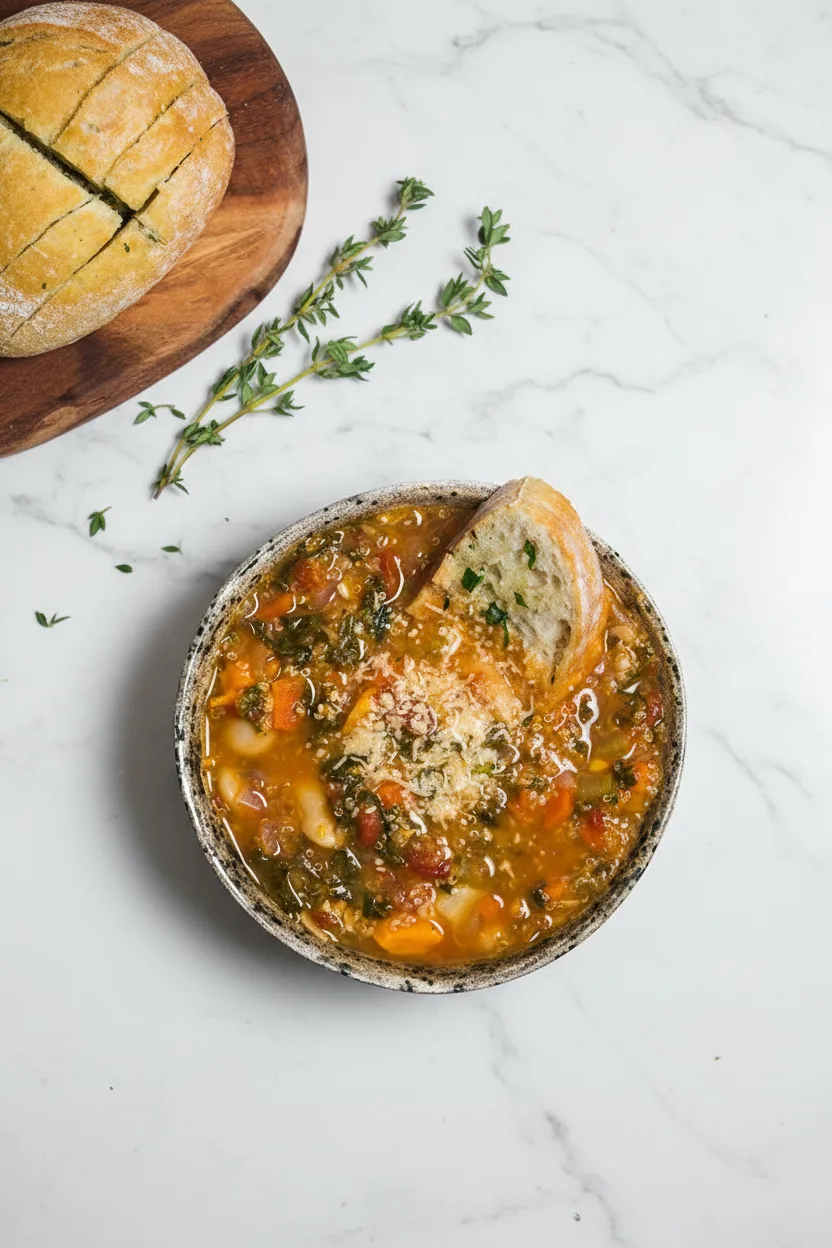 Winter Minestrone Soup (packed with veggies!)