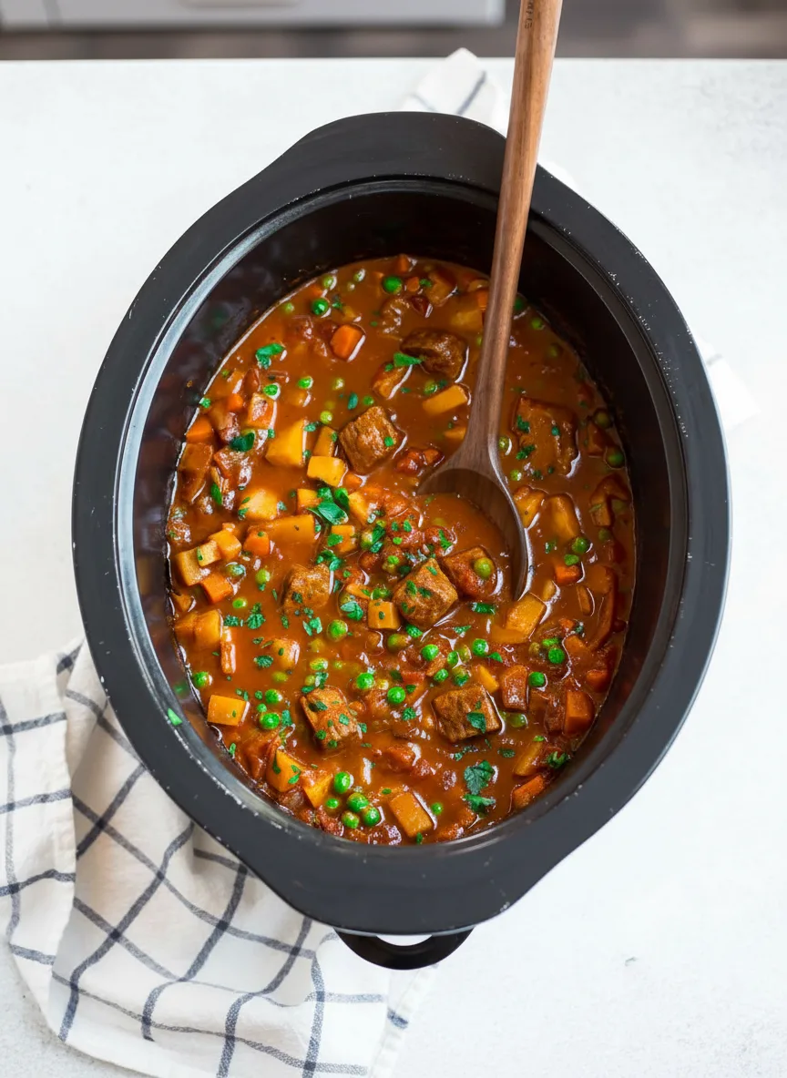 Crockpot Vegetable Beef Soup
