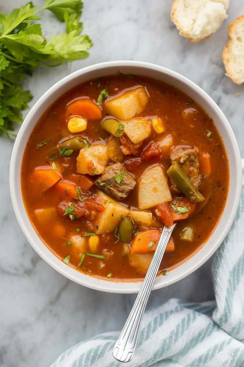 Crockpot Vegetable Beef Soup