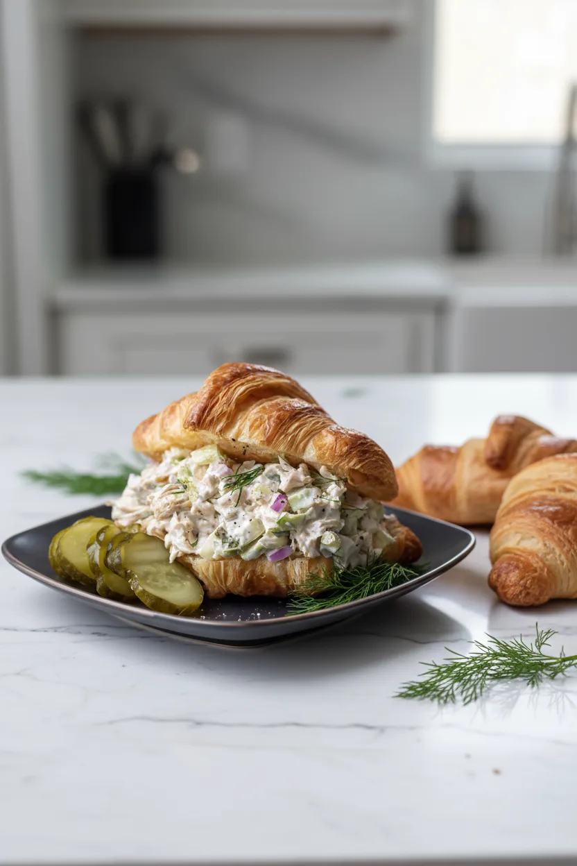 Crunchy Dill Pickle Chicken Salad