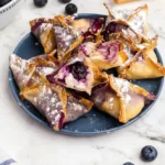 Air Fryer Blueberry Cheesecake Wontons