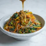 Authentic Korean Japchae Noodles – Veggie Asian Dinner