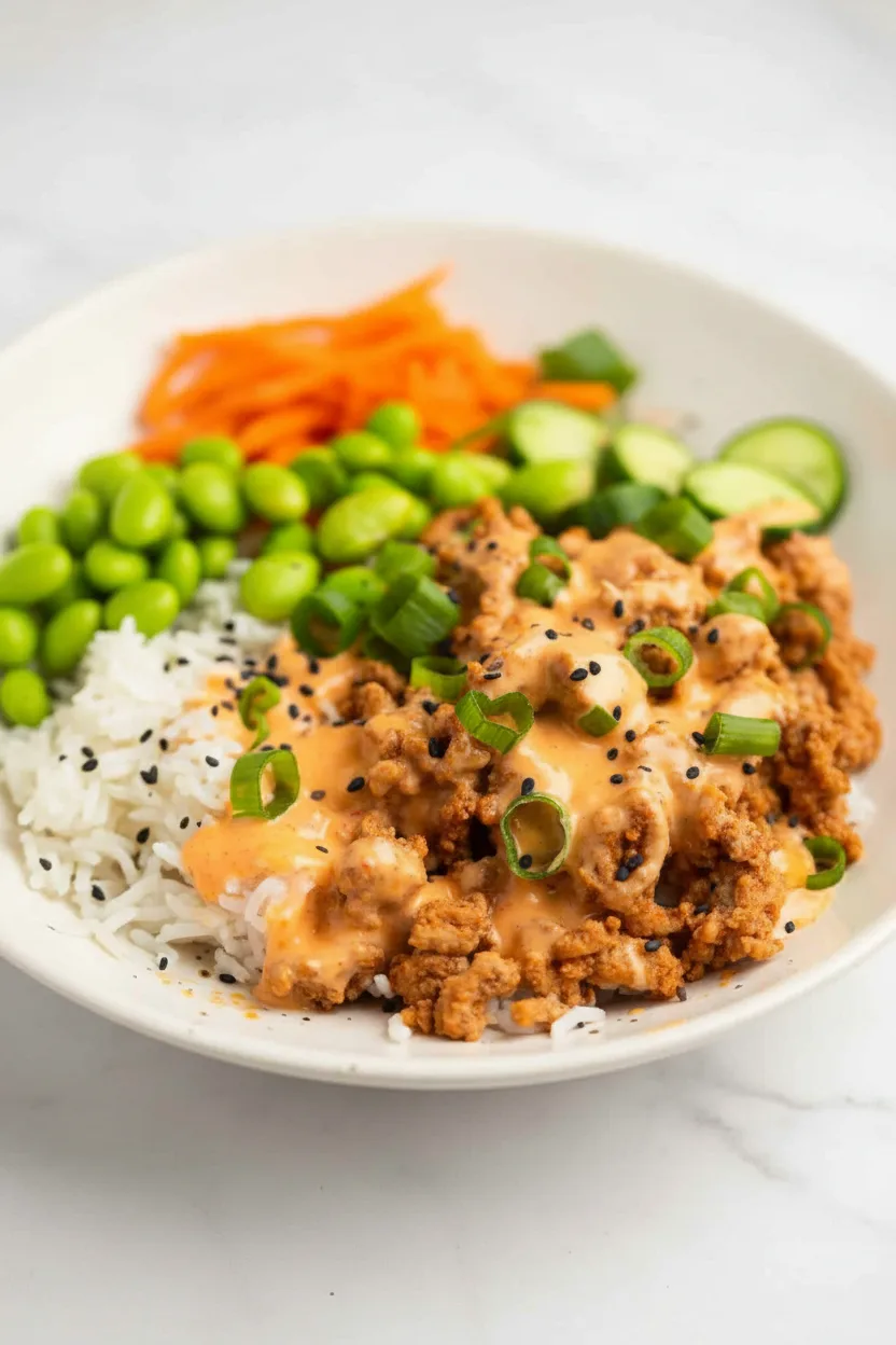 Bang Bang Ground Turkey Rice Bowls