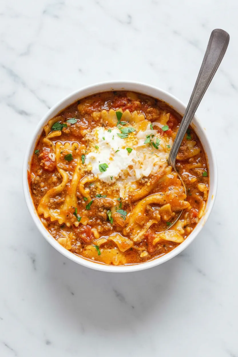 Easy Lasagna Soup Recipe