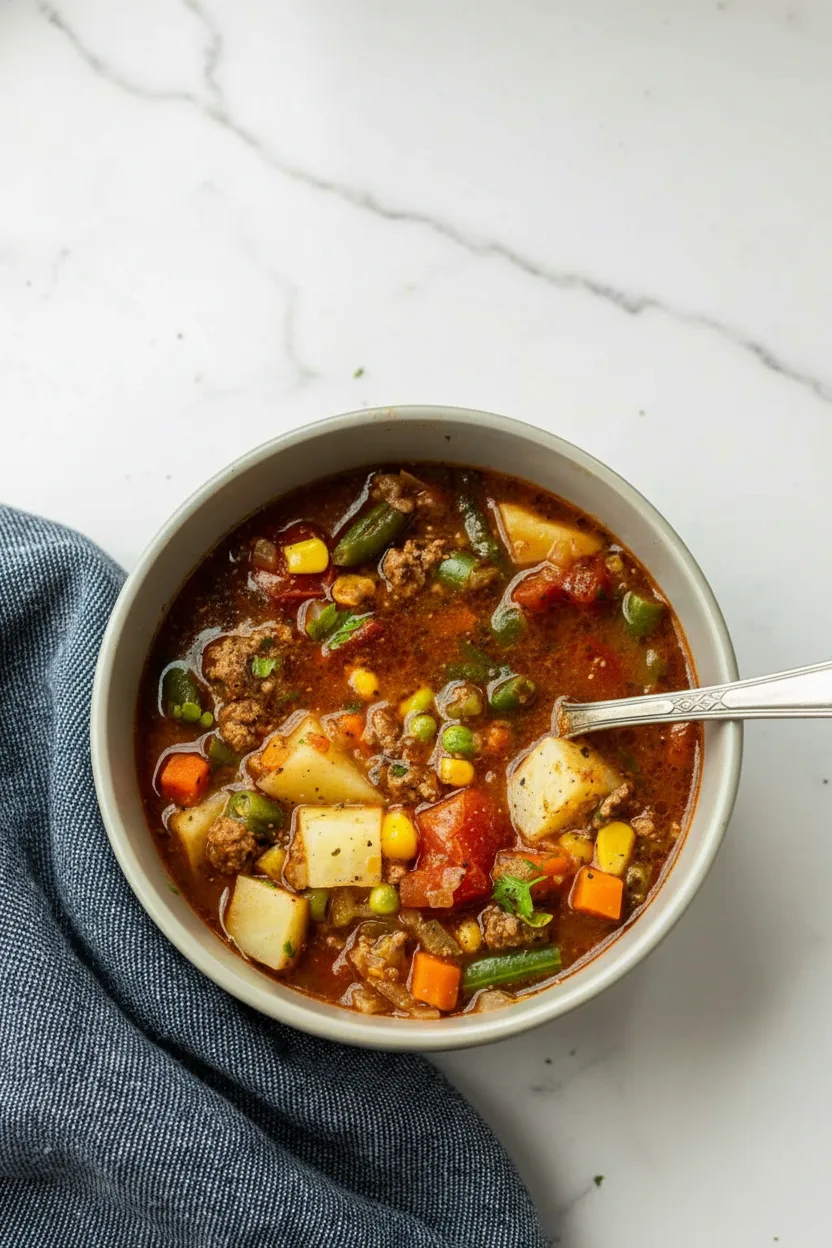 Best Ground Beef Vegetable Soup