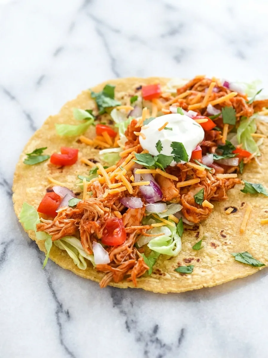 3-Ingredient Crock Pot Chicken Tacos