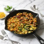 Garlic Butter Chicken with Zucchini and Corn