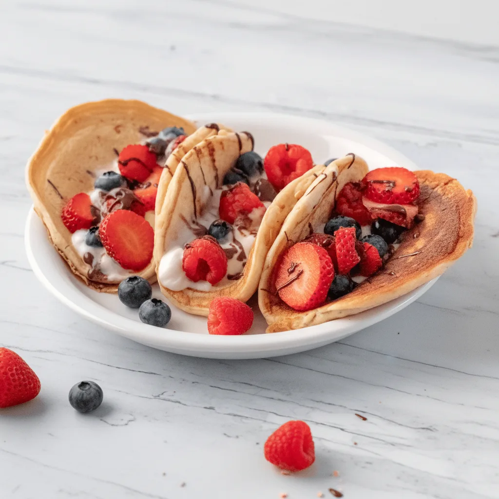 Homemade Pancake Fruit Tacos Recipe