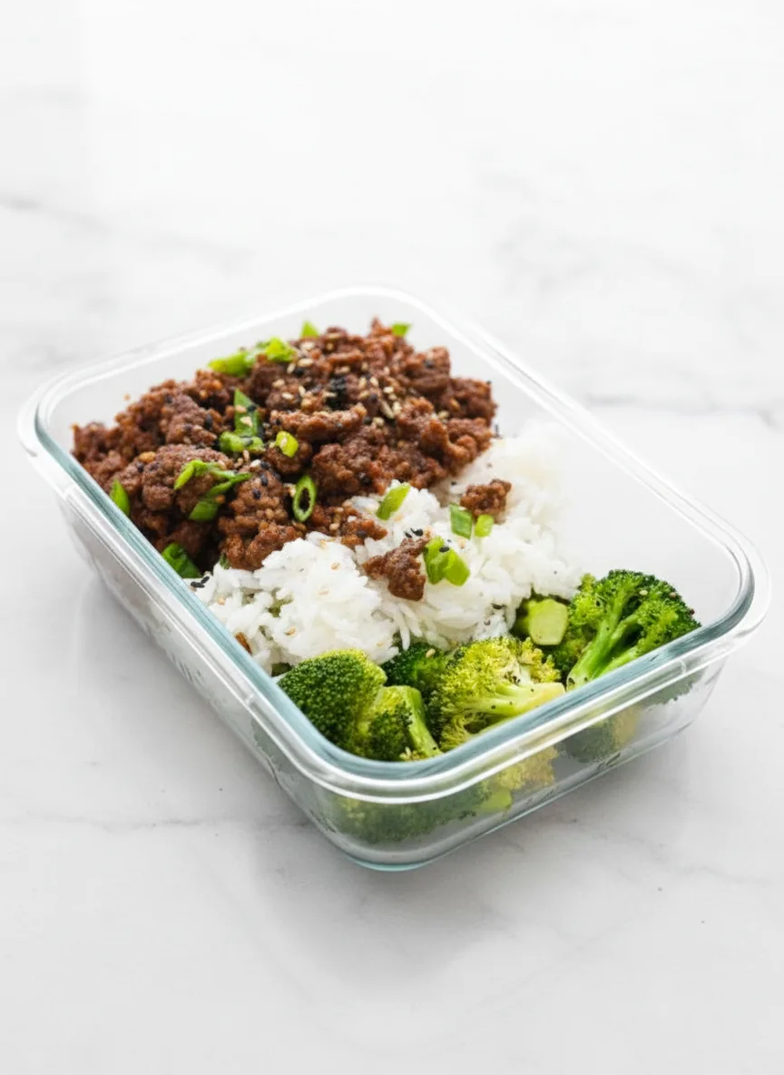 Korean Ground Beef Bowl – Easy Meal Prep