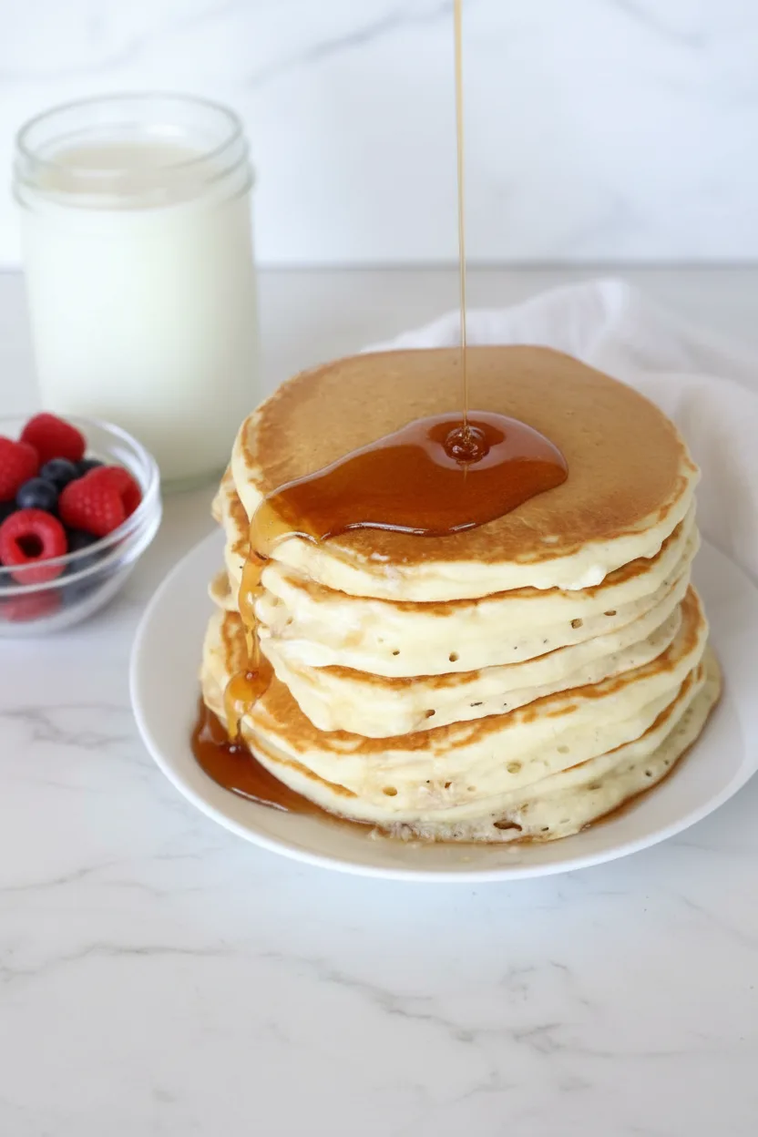 Perfect Fluffy Pancakes from Scratch