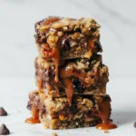 Salted Caramel Chocolate Chip Oat Cookie Bars