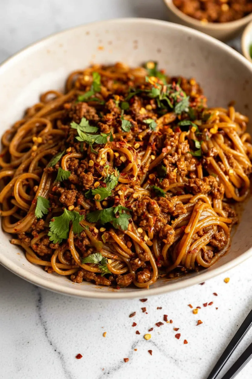 Savory Gochujang Noodles – Spicy Korean Dinner