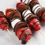 Strawberry Brownie Kabobs