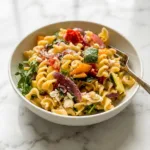 Veggie Pasta with Baked Feta