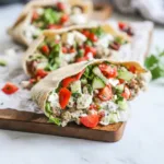 Chicken Pita with Herb Ranch Slaw