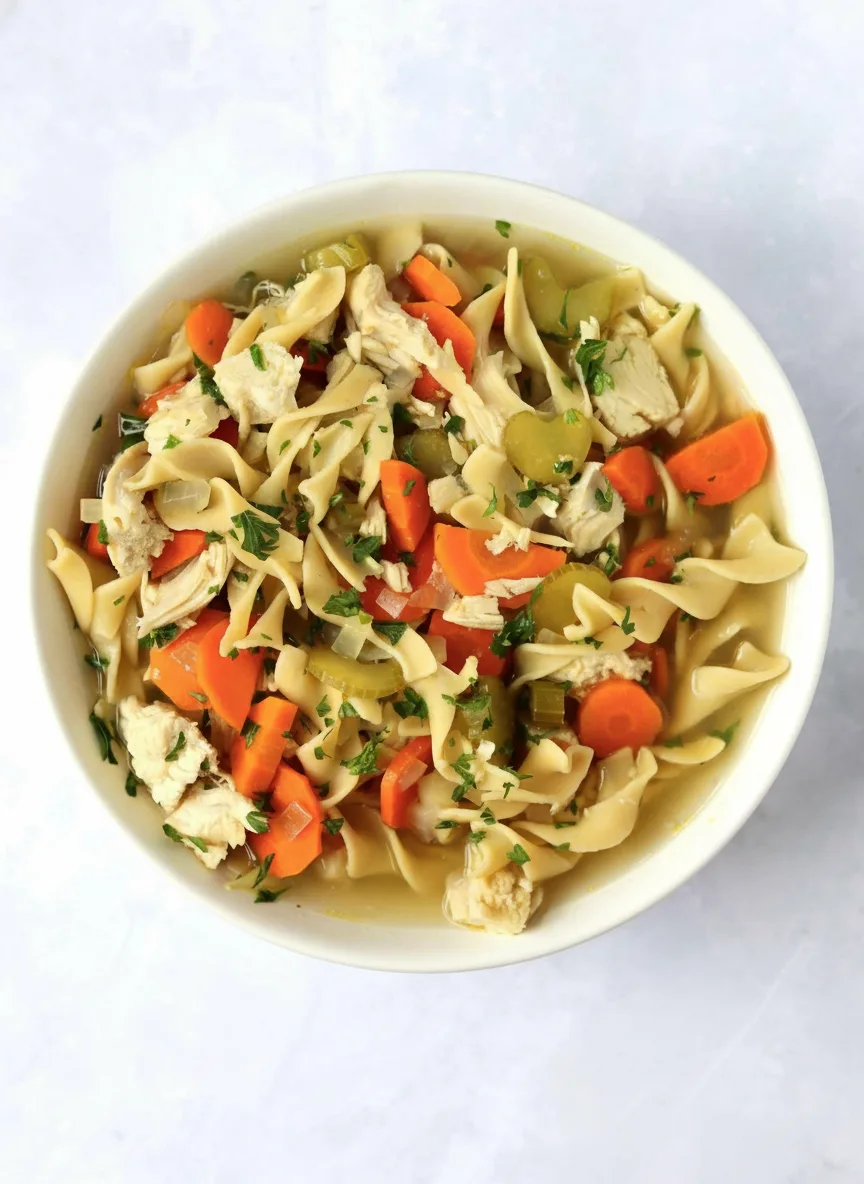 Crockpot Chicken Noodle Soup