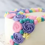 Elegant Buttercream Flower Sheet Cake
