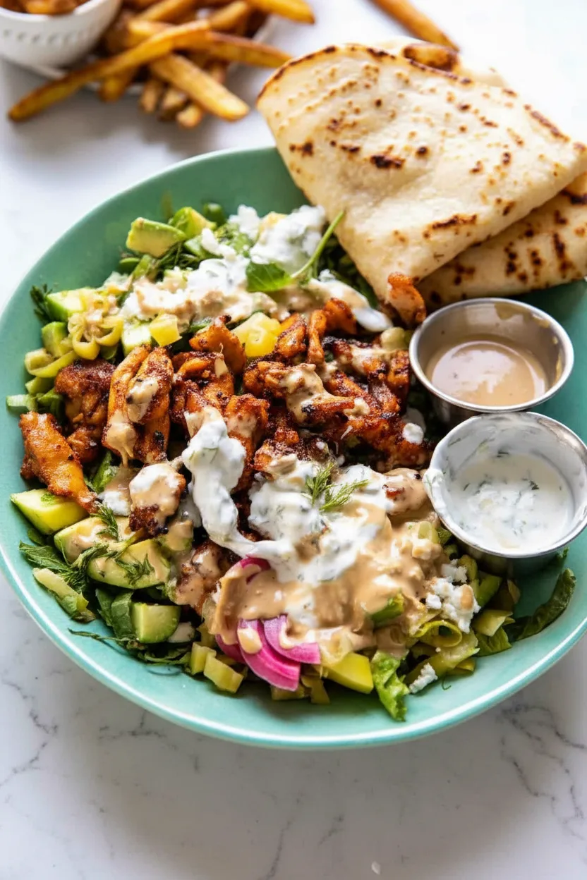 Greek Chicken Tzatziki Rice Bowls