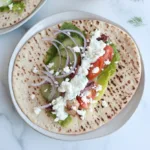 Greek Chicken Wrap with Tzatziki