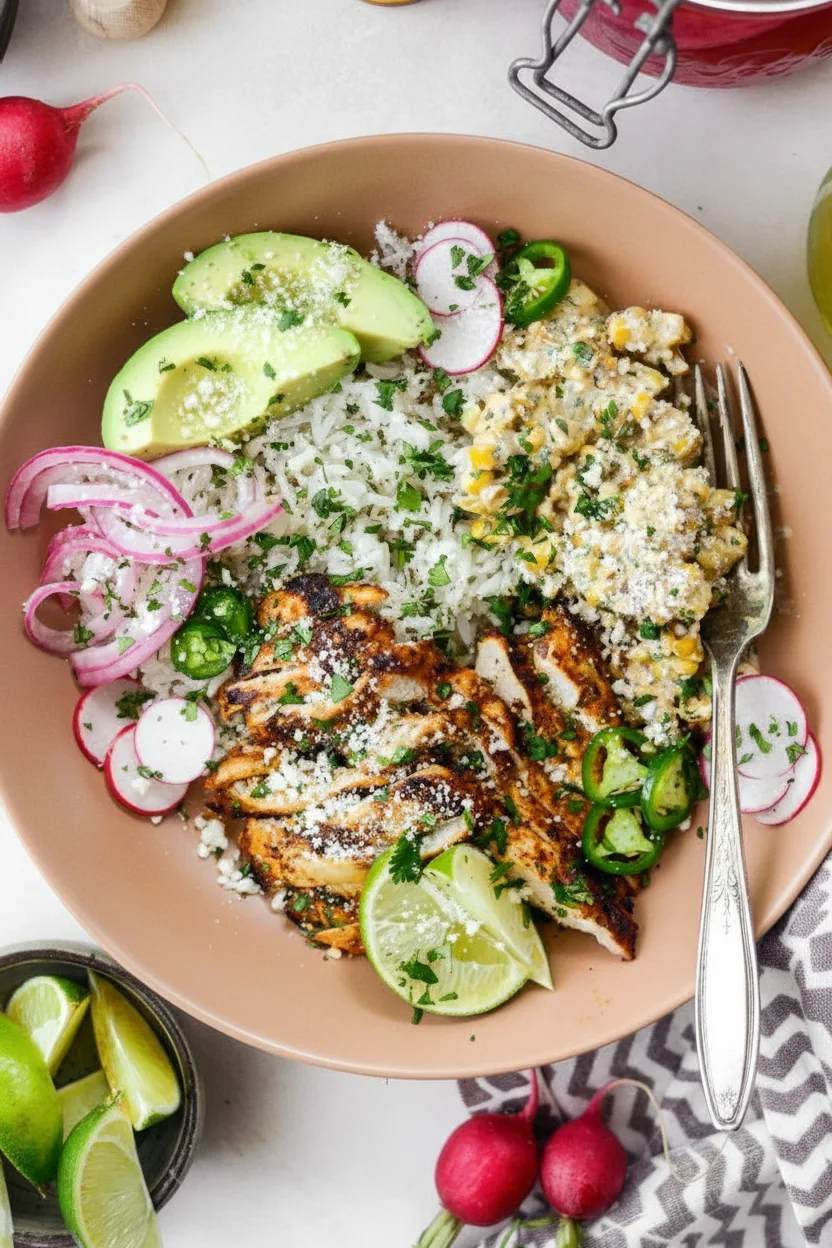 Grilled Street Corn Chicken Plate