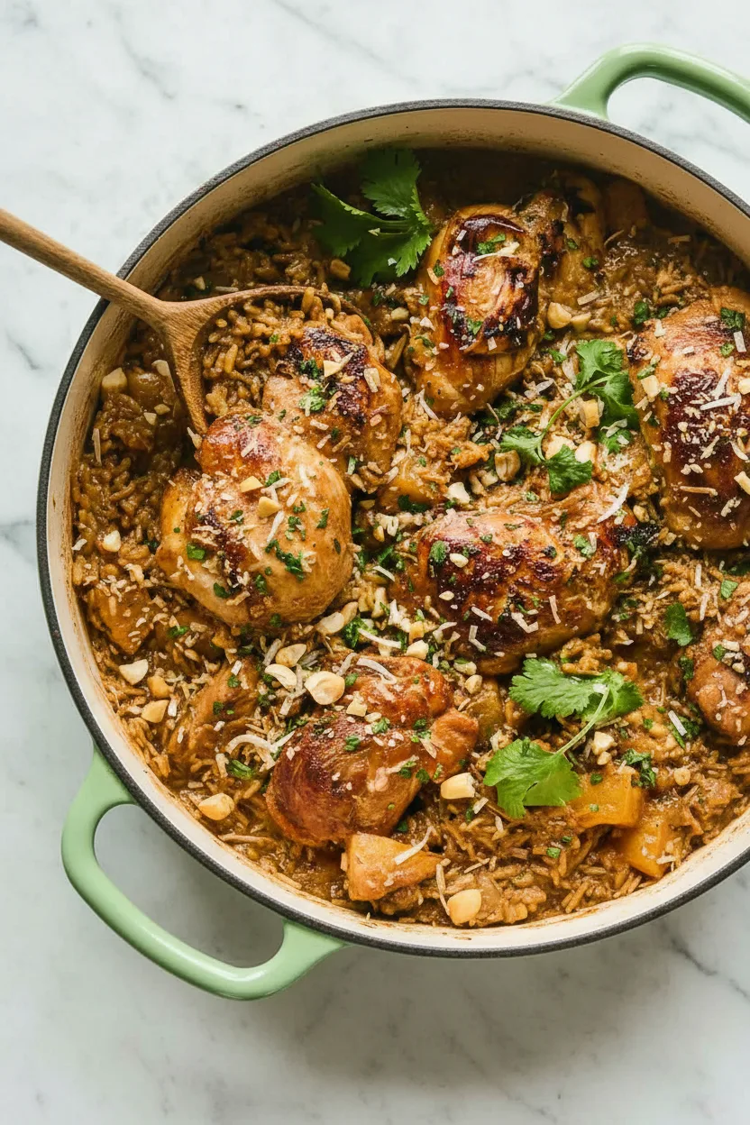 Hawaiian Chicken with Coconut Rice