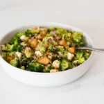 High Protein Broccoli Salad with Crunchy Seeds