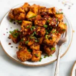 Honey Garlic Air Fryer Tofu