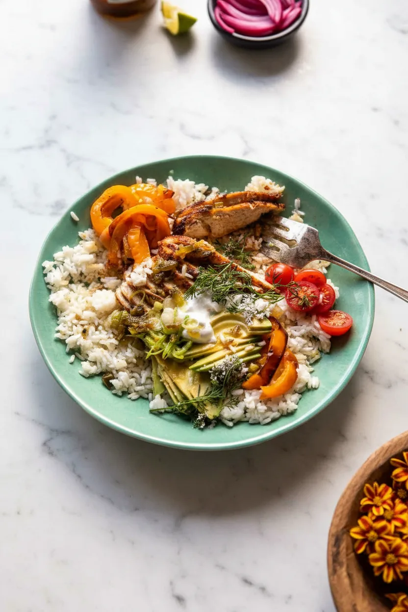 Honey Lime Chicken Rice Bowl