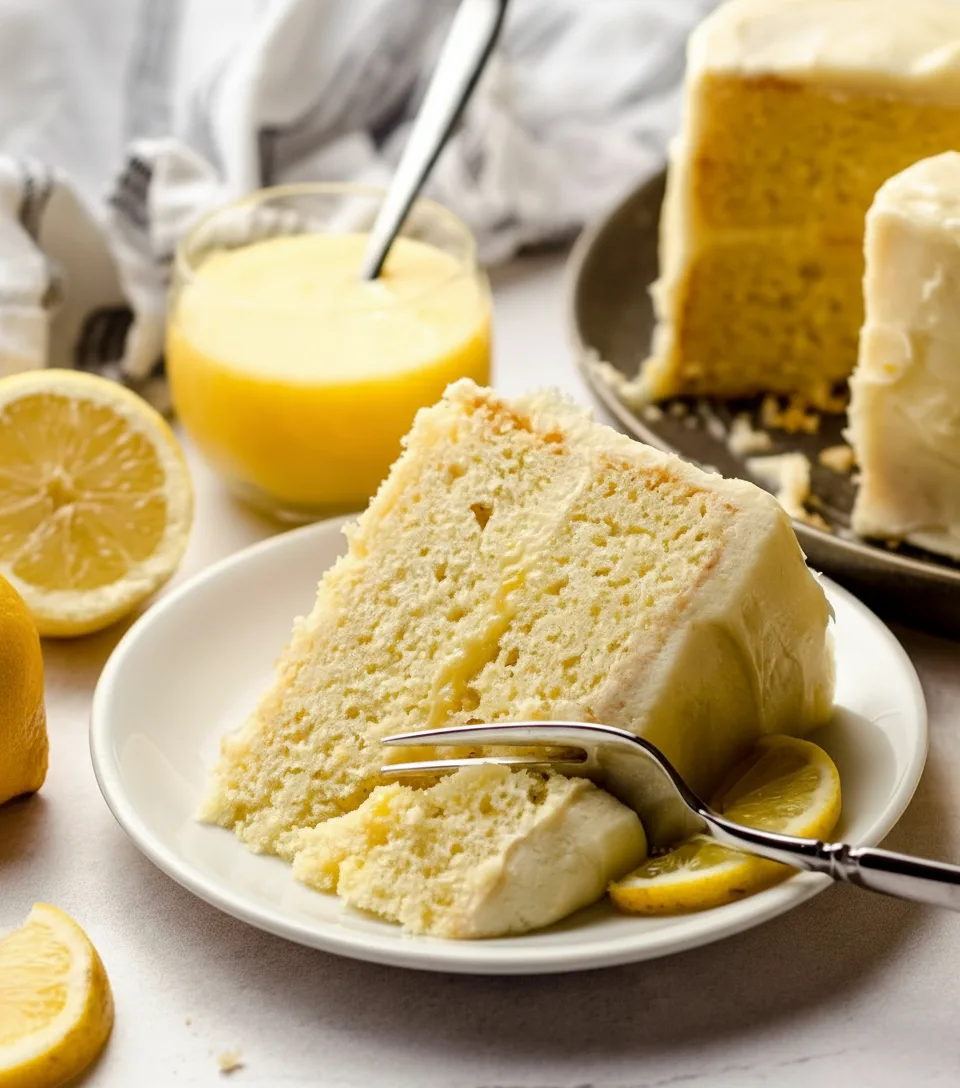 Lemon Cake with Lemon Curd