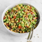 Lemon Herb Chickpea Avocado Salad