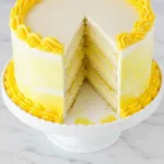 Lemon Layer Cake with Cream Filling