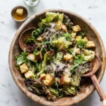 Lemon Parmesan Salad with Sesame Crunch