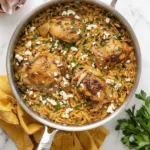 Lemon Pepper Chicken Orzo Skillet
