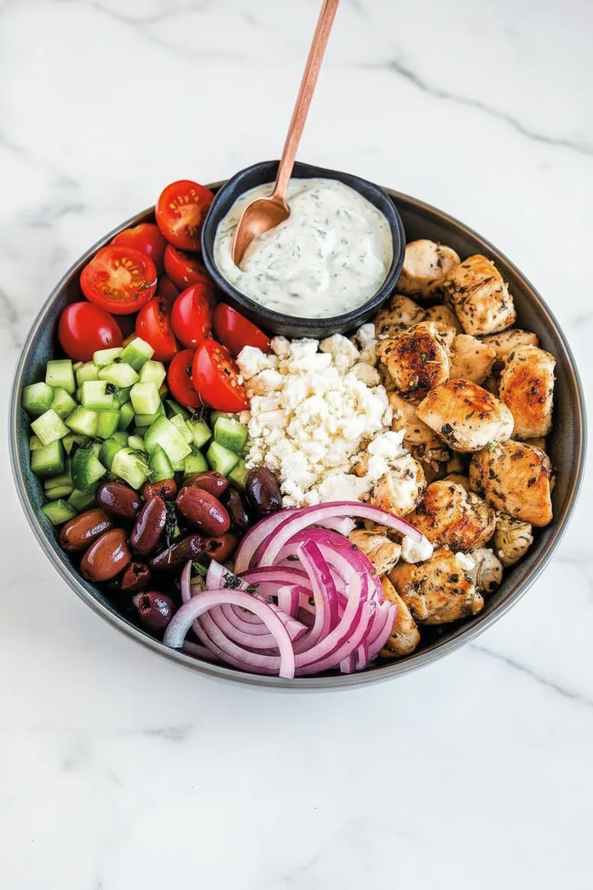 Low-Carb Greek Chicken Bowls (Keto, Gluten-Free)