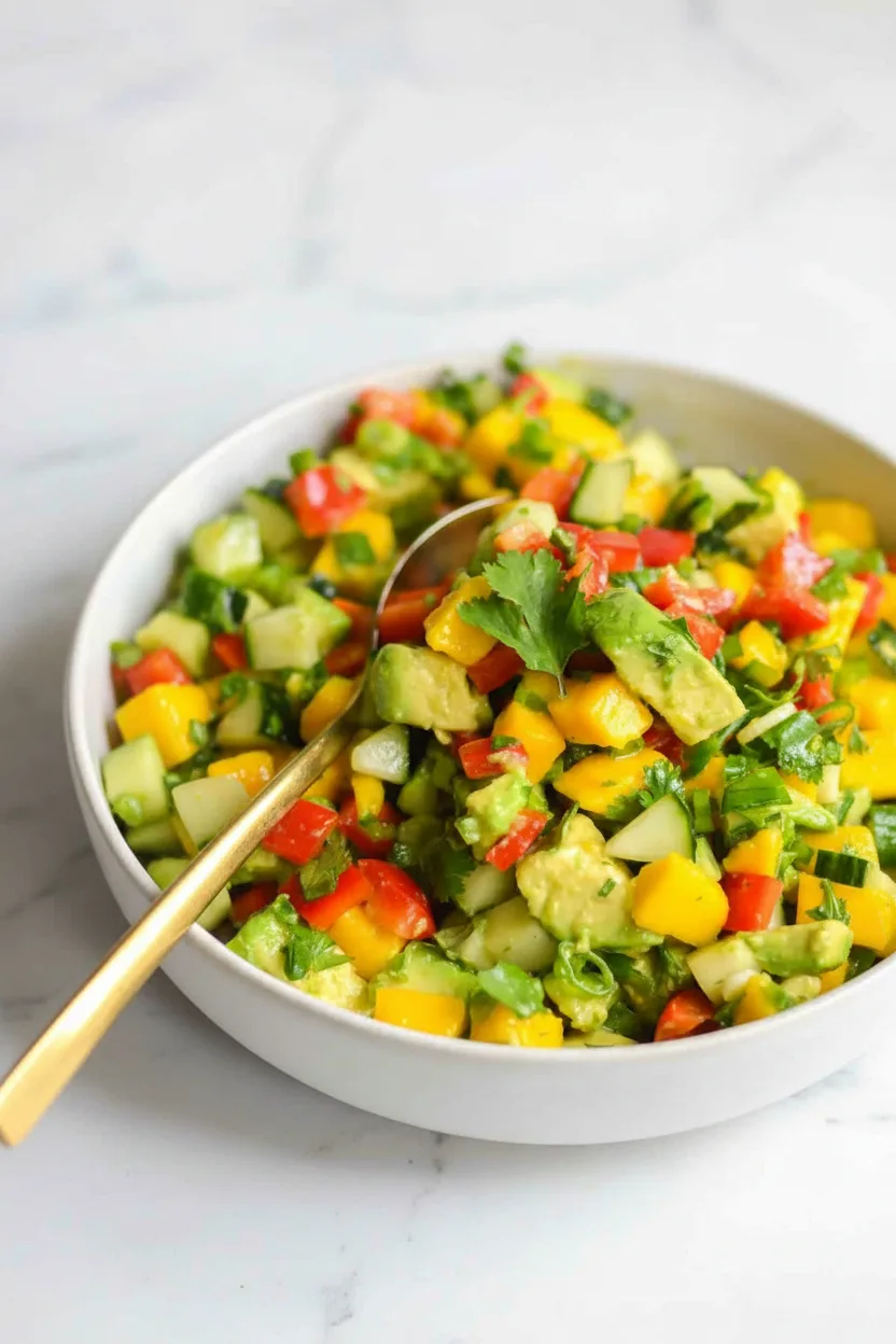 Mango Cucumber Avocado Summer Salad