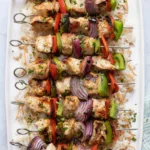 Mediterranean BBQ Chicken Skewer Plate