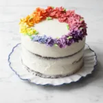Rainbow Flower Baby In Bloom Cake