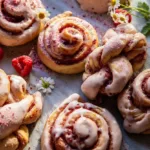 Raspberry Honey Glazed Sweet Rolls