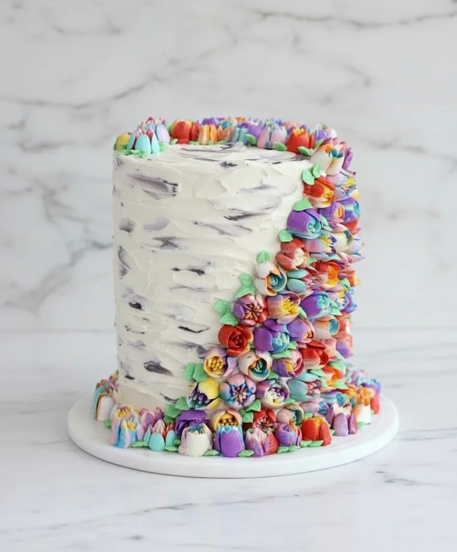 Semi Naked Baby In Bloom Layer Cake