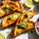 Slow Cooker Chicken Tinga Tacos with Avocado Crema