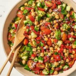 Spicy Chickpea Feta Summer Salad