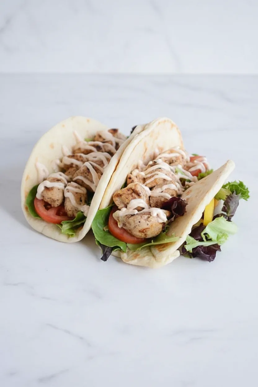 Spicy Garlic Chicken Wrap