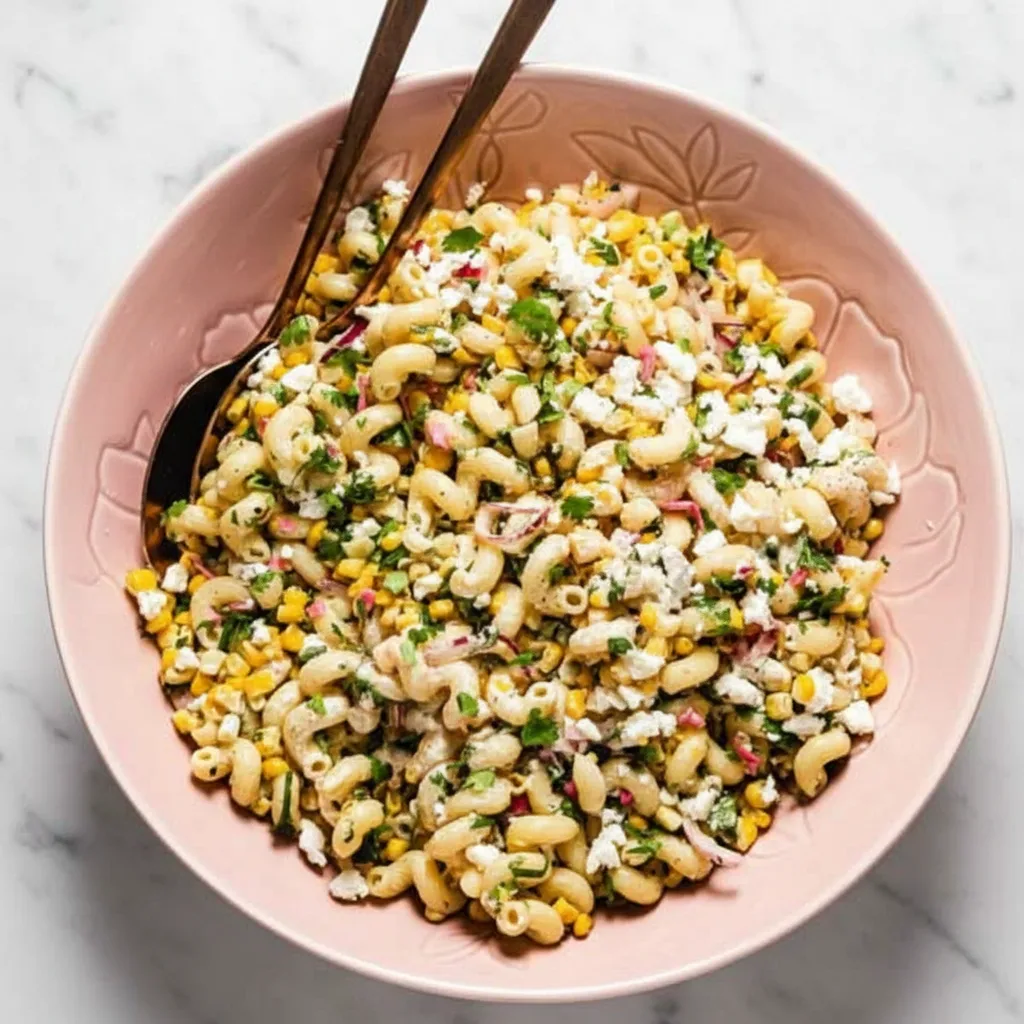 Spicy Jalapeno Street Corn Pasta Salad