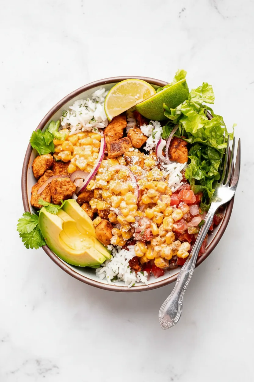 Spicy Street Corn Chicken Bowl