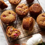 Strawberry Caramel Bakery Style Muffins