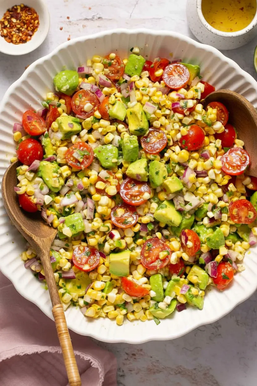 Summer Corn Avocado Salad